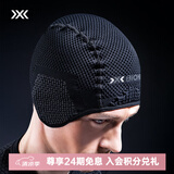 XBIONIC 4.0男女户外防寒跑步运动旅行套头护耳保暖帽子针织 B011 黑/灰 L