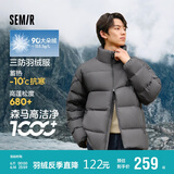 森马（Semir）轻松羽绒|羽绒服男冬季三防外套厚款立领面包服109724113102