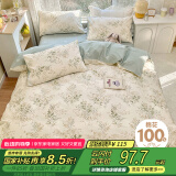 艾薇 双人被套纯棉被罩家用全棉被套单件200*230cm 仙草
