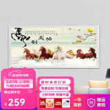 浩立德 取暖器碳晶墙暖壁画石墨烯挂式电暖器家用节能速热静音暖气 马到成功800W