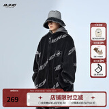 BJHG不计后果冬美式加厚仿羊羔绒棉服男潮宽松保暖毛绒情侣棉衣外套女 黑色 XL