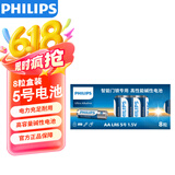 飞利浦（PHILIPS）智能门锁电池5号8粒适用飞利浦小米鹿客凯迪仕TCL德施曼华为等电子门锁指纹锁密码锁高性能电池