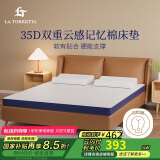 La Torretta记忆棉床垫 A类35D抑菌慢回弹床褥子双人可折叠榻榻米 1.8x2米
