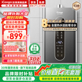 iCongo志高高端品牌【免费上门安装】燃气热水器家用热水器一级静音零冷水恒温强排式16升 13L 【旗舰零冷水】一厨一卫+水气双调+智控增压 天然气（12T）