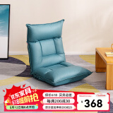 Lazy Diary懒人沙发单人沙发椅进口调节器客厅卧室躺椅布艺休闲沙发飘窗椅 科技布轻奢绿-腰42档头14档可调