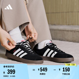 adidas T头鞋 VL COURT复古板鞋德训鞋男女阿迪达斯轻运动   黑色/白色(推荐女生选小半码)   40