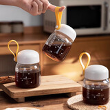 家の物语日本中药分装瓶食品级可加热玻璃装中药容器密封罐便携中药杯子