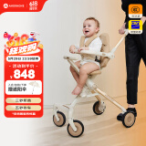 AMORHOME遛娃神器婴儿推车可坐轻便折叠宝宝溜娃AB01Pro 燕麦米全包款