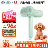 来旺兄弟小型犬吹梳一体机宠物吹风机/吹水机泰迪比熊家庭拉毛造型神器 绿