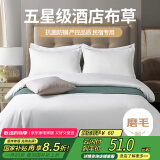 艾薇亲肤五星级酒店宾馆专用纯白色民宿被套枕套床单1.2m床三件套