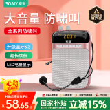 索爱（soaiy）S318小蜜蜂扩音器教师专用U盘TF卡麦克风喇叭防啸叫导游蓝牙音箱户外教学讲课  TYPE-C金