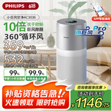 飞利浦（PHILIPS）【国家补贴】空气净化器除甲醛细菌病毒过敏原去异烟味家用卧室空气清新机父亲节礼物AC3036