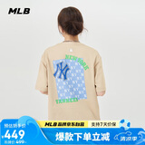 MLBMLB短袖T恤户外休闲男女情侣老花系列运动3ATSM0443