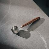Bincoo胡桃木柄咖啡勺长柄咖啡粉量勺304不锈钢咖啡豆专用勺子