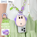 迪士尼（Disney）巴斯光年手机挂绳零钱包卡通毛绒小耳机包带手机斜跨绳