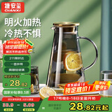 GIANXI冷水壶大容量家用耐高温高硼硅玻璃凉白开水壶单壶节日礼物1.8L