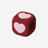 CASETIFY 硅胶串珠 DIY手机背带挂绳/腕带 字母/爱心/小狗/蝴蝶 适用于iPhone全系列 手机配件/背带配件 粉色爱心