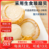 獐子岛  大连特产香辣高蛋白即食夏夷贝扇贝250g 约50-65只夏夷贝大礼包