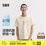 森马短袖T恤男索罗娜凉感抗菌夏装设计感印花休闲圆领t恤101324100154