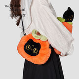 大英博物馆巴斯特包包女包柿柿如意毛绒单肩斜挎包送女生生日礼物圣诞礼物