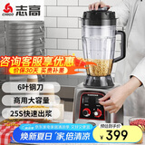 志高（CHIGO）豆浆机早餐店用食堂用磨浆机大容量破壁机现磨免滤全自动豆浆机 无加热 4L SGM-008无过滤