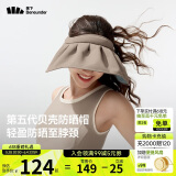 蕉下（beneunder）遮阳帽子防晒帽女防紫外线太阳帽贝壳空顶帽便携TS550灰