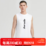 步锐特（BURUITE）运动背心男宽松篮球服训练健身衣无袖上衣速干t恤送爸爸跑步装备 白色冰感背心 2XL 【身高175-185体重70-80KG】