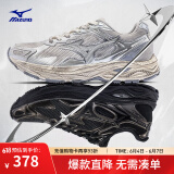 美津浓（MIZUNO）【RACER S】软底轻便运动跑步鞋男女同款缓震透气休闲慢跑鞋 18/脏脏银 36.5 (230mm)
