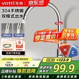 华帝（VATTI）水龙头厨房不锈钢水龙头冷热双控 旋转洗菜盆洗碗盆龙头 061100