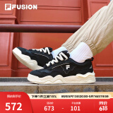 斐乐（FILA）FUSION斐乐潮牌踢板鞋KICK女鞋潮流百搭滑板鞋运动鞋休闲鞋 黑/城堡灰-BC 37.5