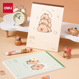 得力（deli）B5/60张卡片巴拉拍纸本草稿本文稿纸草稿纸BL210绿色