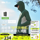 蕉下（beneunder）防晒衣男薄外套皮肤衣服冰丝防紫外线凉感透气夏户外TS40724绿XL