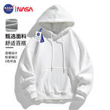 NASA GISS官方潮牌联名连帽卫衣男青少年潮流宽松纯色运动休闲百搭外套男