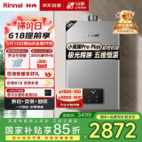 林内（Rinnai）【小蛮腰Pro plus】16升极光灰燃气热水器【家电国家补贴15%】 进口恒温芯 16GD33（JSQ31-GD33）