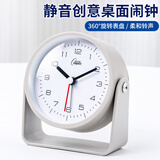 康巴丝迷你闹钟家庭卧室床头时钟2025新款儿童节礼物儿童学生专用强力叫醒起床神器开学必备 2501 灰色
