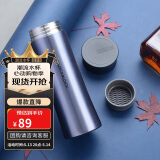 乐扣乐扣（LOCK&LOCK）掌心商务保温杯不锈钢男女便携水杯子400ML蓝色LHC4028SG