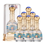 泸州老窖老窖股份出品泸州特酿升级版动彩纯粮食白酒送礼婚宴喜酒水晶礼盒 52%vol 500mL 6瓶