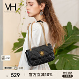 VANESSA HOGAN VH女包茵然软包系列复古太阳神斜挎包菱格链条腋下包小众单肩包