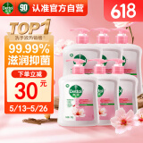 滴露（Dettol）洗手液滋润500g*6 抑菌洗手液家庭装儿童消毒无酒精温和护手