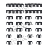 尘土 Mod电脑电源模组延长线彩色 显卡主板电源延长线电源模组延长线主板CPU显卡通用电源供电延长线 模组线材理线器【24个装 OD2.1-2.4mm】 30CM