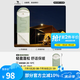 骆驼（CAMEL）户外睡袋 轻盈加厚保暖双人旅行露营室内便携成人睡袋 K1103B-银化绿/燕麦色1.35kg 右 均码