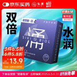 SIKI私激玻尿酸避孕套超薄TT润滑男用专利安全套无硅油套套涌薄三只装
