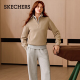 斯凯奇（Skechers）针织套头卫衣女2026春季长袖外套休闲运动服L425W012