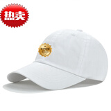 佛克保罗polo帽子男女秋季弯檐软顶鸭舌帽潮卡其色百搭遮阳太阳棒球帽 白色   小马黑标 均码 可调节(54-62c)