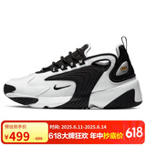 耐克NIKE休闲鞋女老爹鞋缓震ZOOM 2K休闲鞋AO0354-100白黑37.5