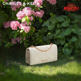 CHARLES&KEITH质感菱格链条小方钱包女包包女包生日礼物七夕礼物CK6-10680924 Cream奶白色 XS