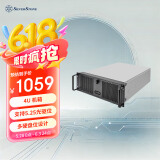 银昕（SilverStone）4U服务器工作站机箱RM400（工控机箱/直立横卧/光驱位/支持ATX主板/CEB主板/配把手/安全锁）