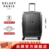 DELSEY【商场同款】戴乐世法国大使拉杆箱旅行箱轻便登机箱行李商务硬箱 炭灰色 20英寸