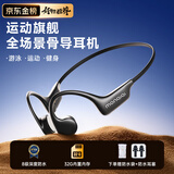 monqiqi【德国工艺】骨传导蓝牙耳机不入耳开放式游泳运动耳机跑步健身骑行防汗自带内存户外长续航挂耳式 曜石黑 全景音效丨32G内存
