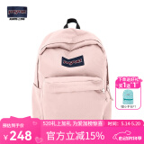 JANSPORT杰斯伯双肩包男旅行背书包电脑包女休闲学生校园情侣520 4QUE7N8蜜蜡粉-侧袋+隔层